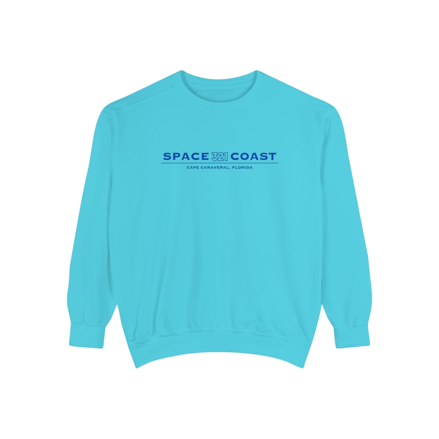 Space Coast 321 Unisex Garment-Dyed Sweatshirt Navy