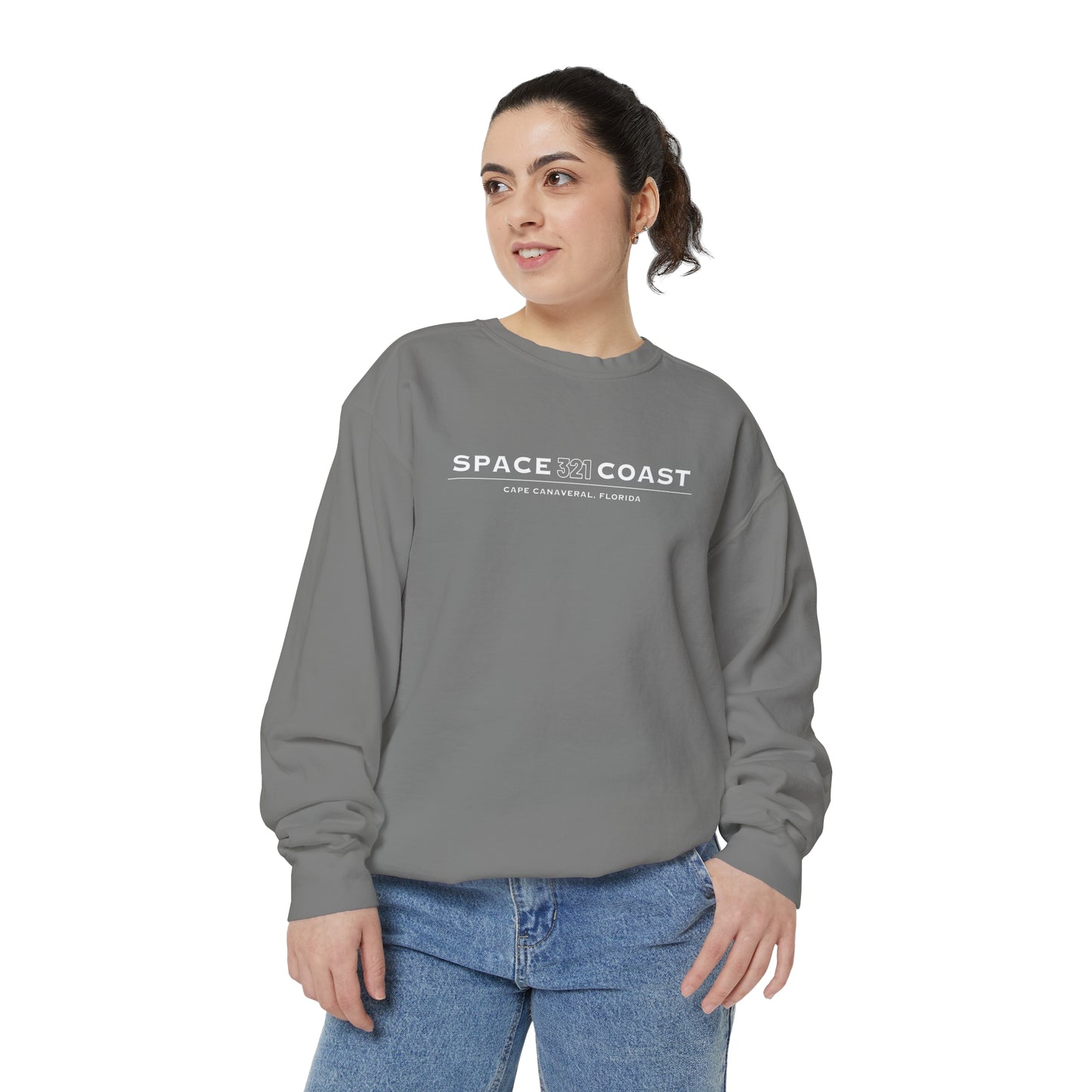 Space Coast 321 Unisex Garment-Dyed Sweatshirt