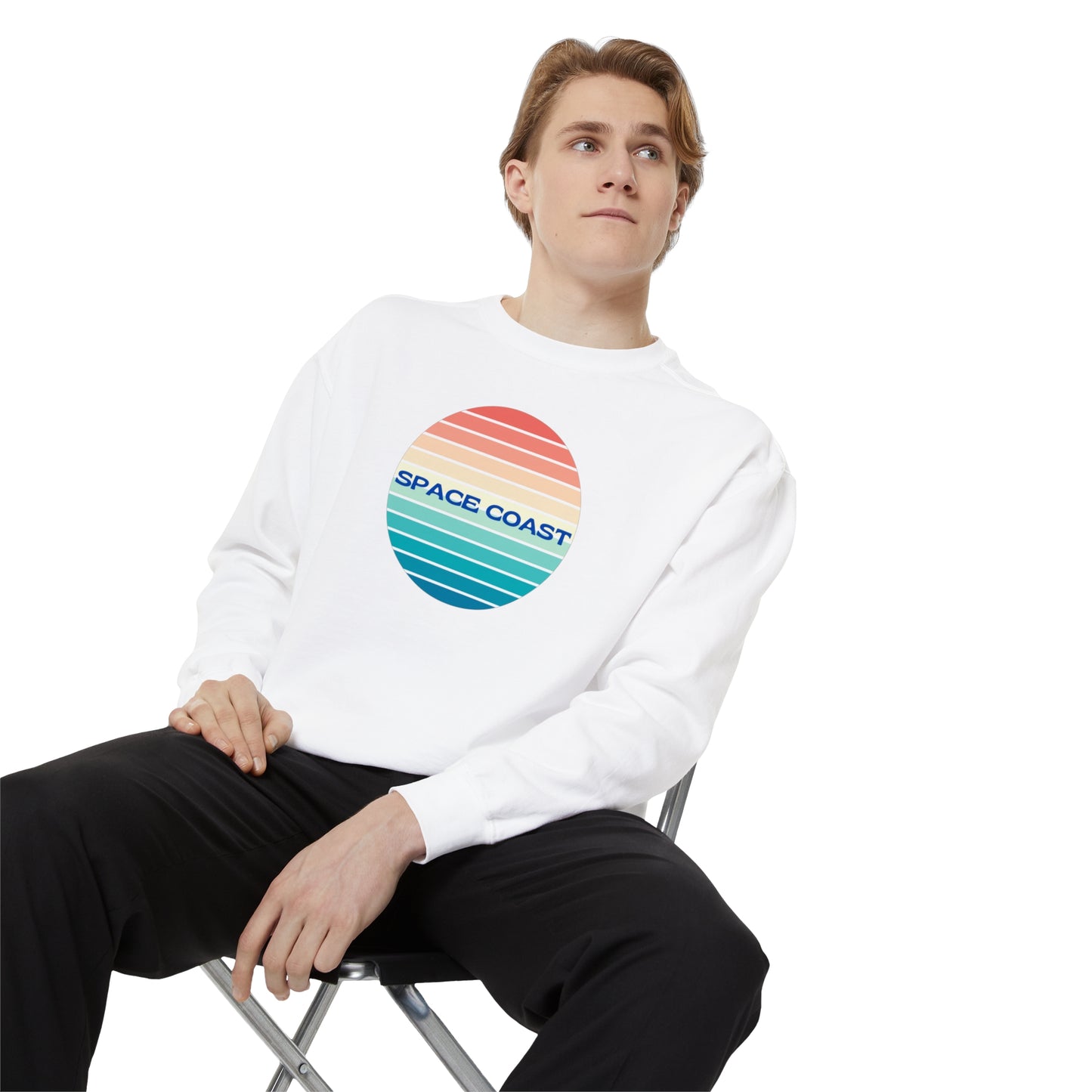 Space Coast Unisex Garment-Dyed Sweatshirt