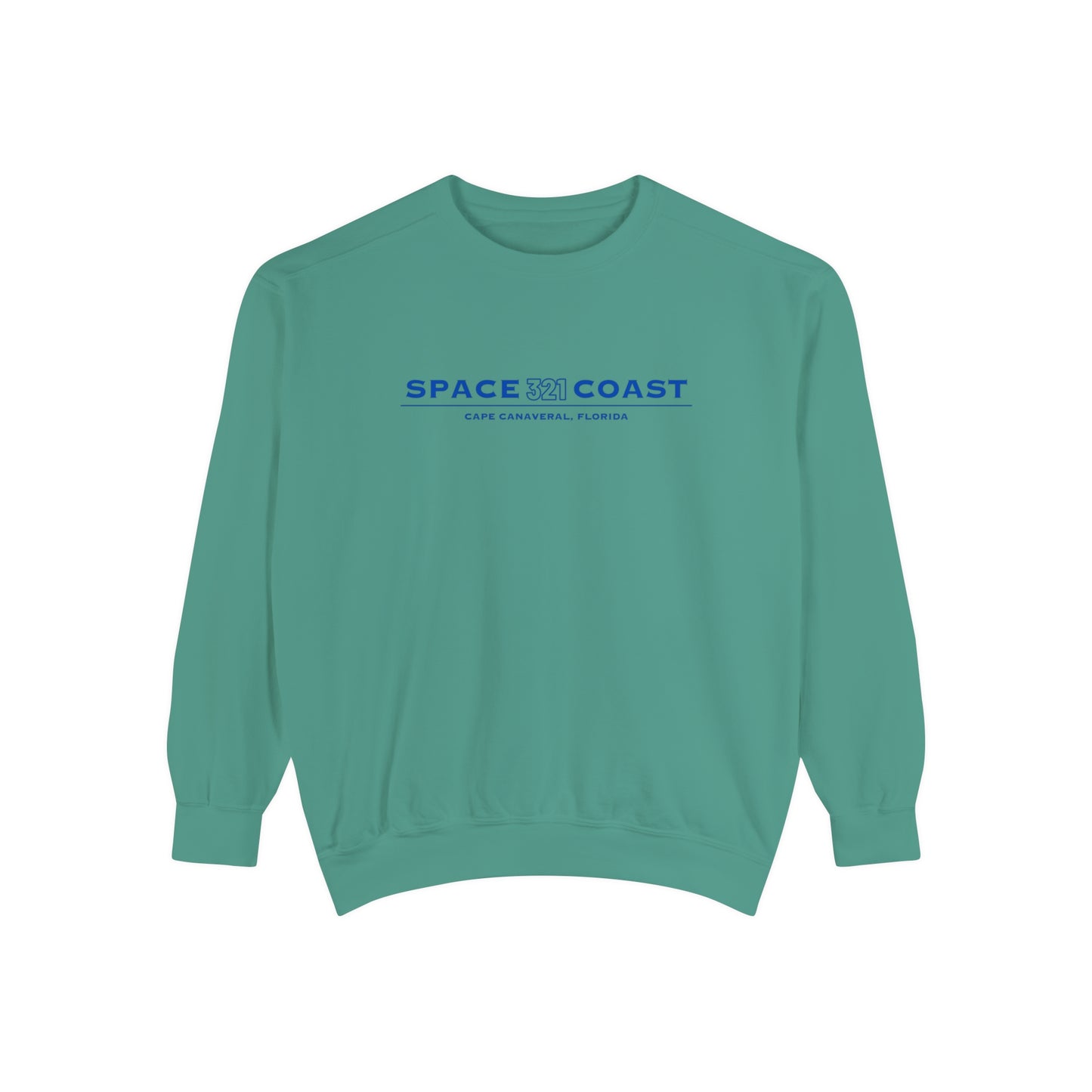 Space Coast 321 Unisex Garment-Dyed Sweatshirt Navy