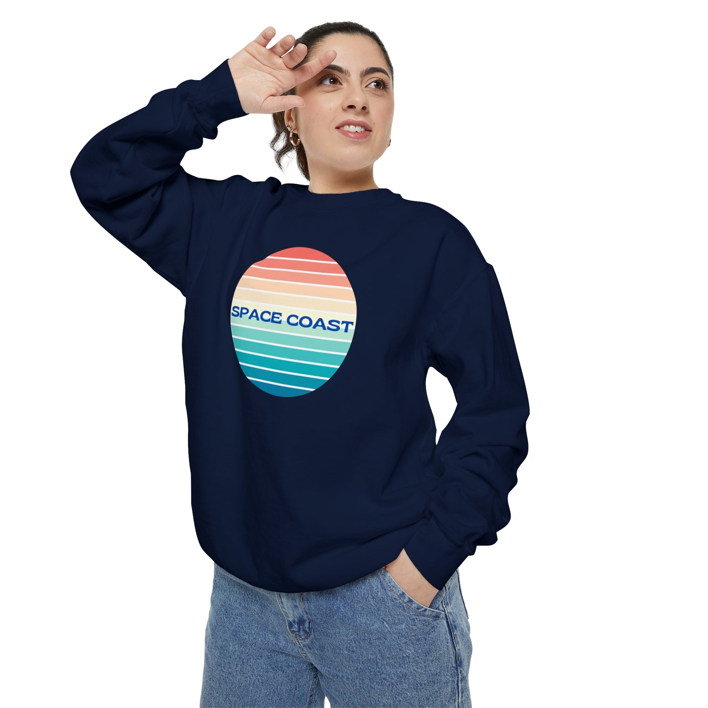 Space Coast Unisex Garment-Dyed Sweatshirt