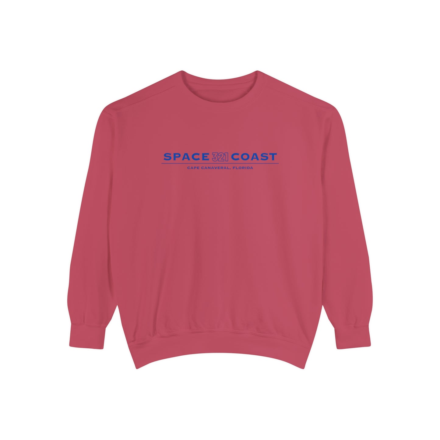 Space Coast 321 Unisex Garment-Dyed Sweatshirt Navy