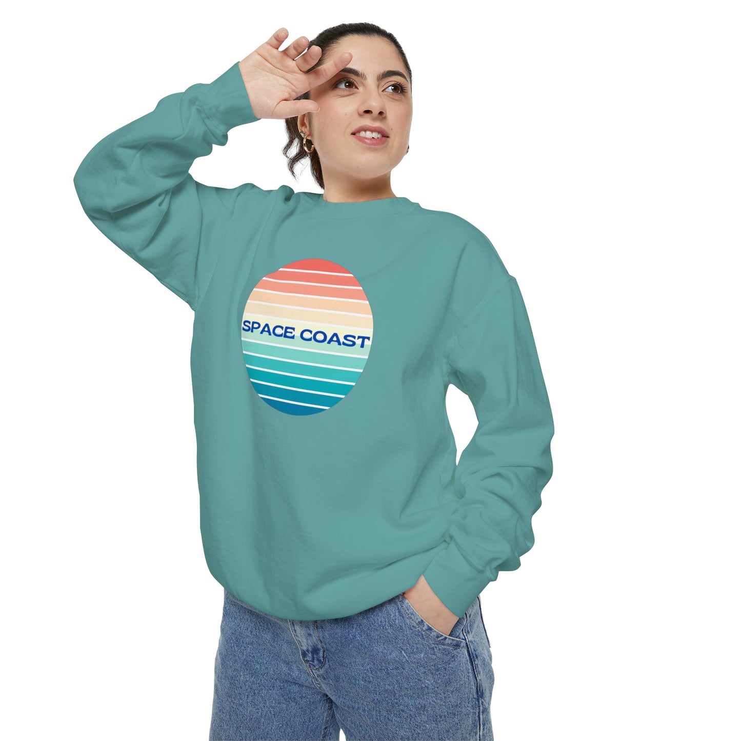 Space Coast Unisex Garment-Dyed Sweatshirt