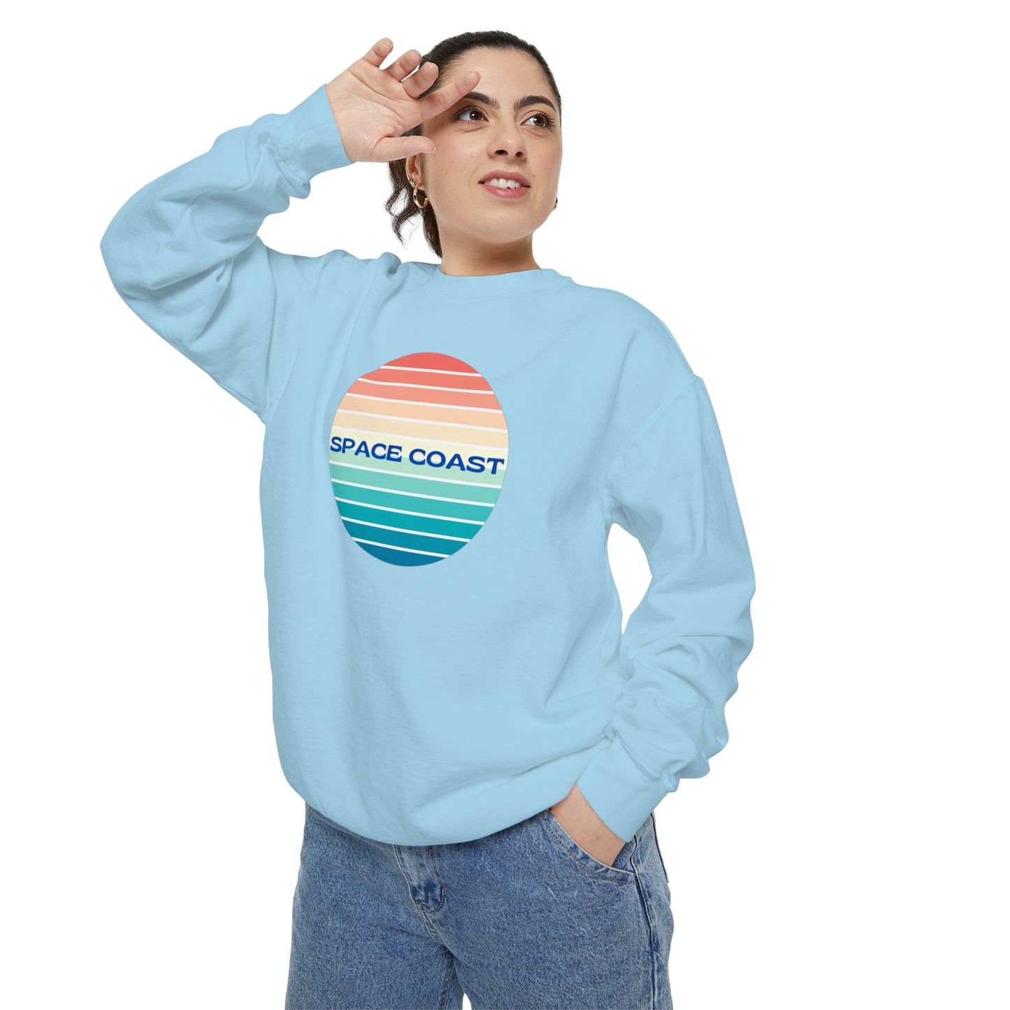 Space Coast Unisex Garment-Dyed Sweatshirt