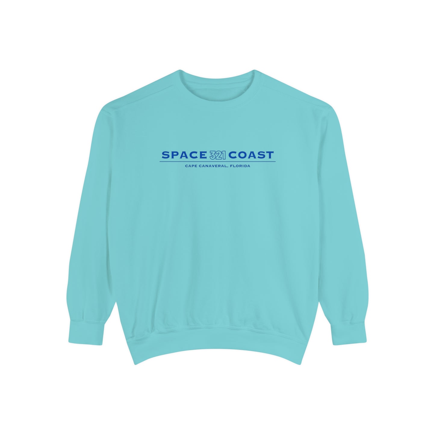 Space Coast 321 Unisex Garment-Dyed Sweatshirt Navy