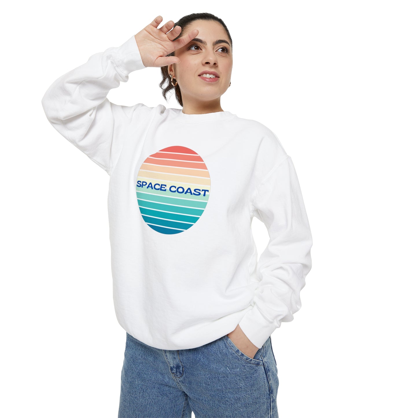 Space Coast Unisex Garment-Dyed Sweatshirt