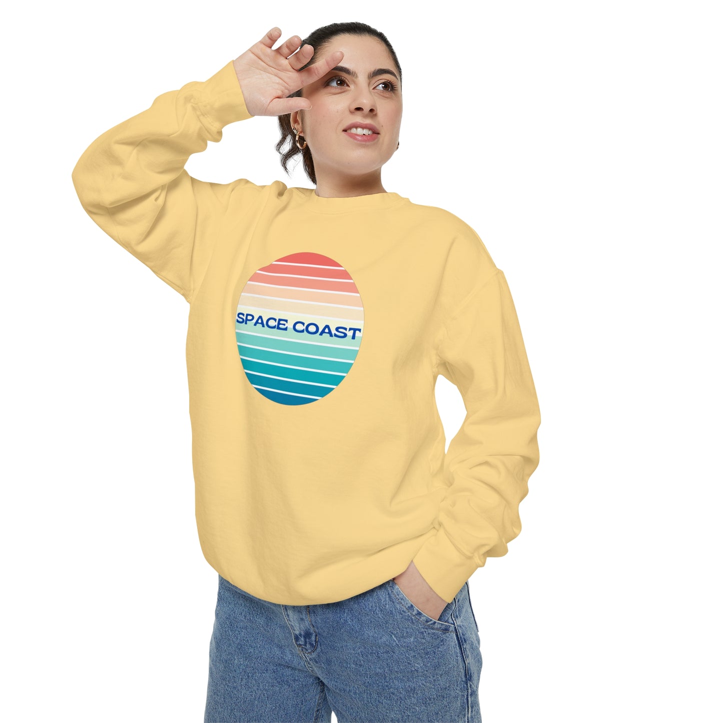 Space Coast Unisex Garment-Dyed Sweatshirt