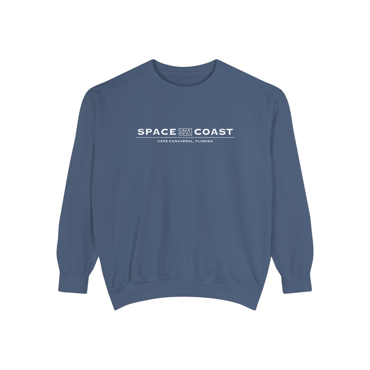 Space Coast 321 Unisex Garment-Dyed Sweatshirt