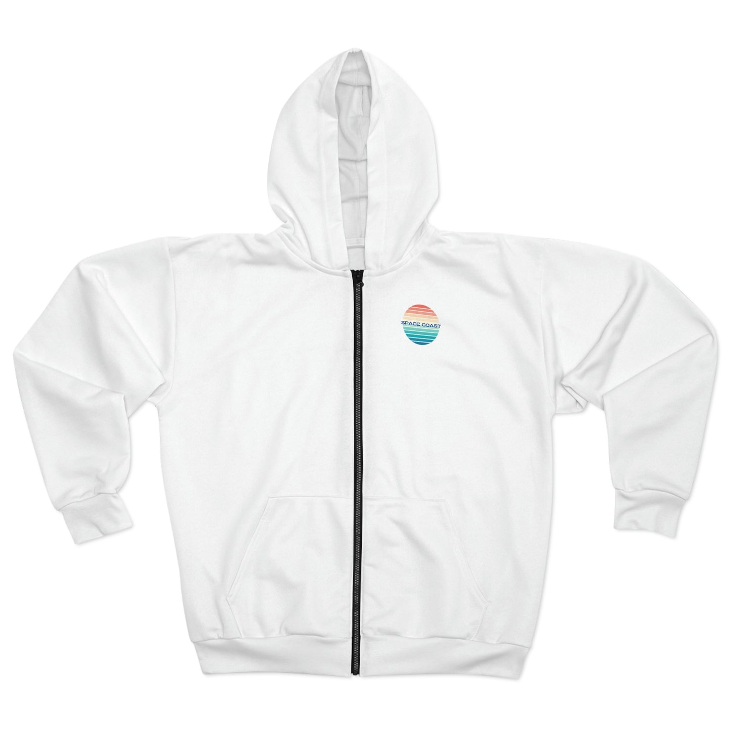 Space Coast Retro Unisex Zip Hoodie