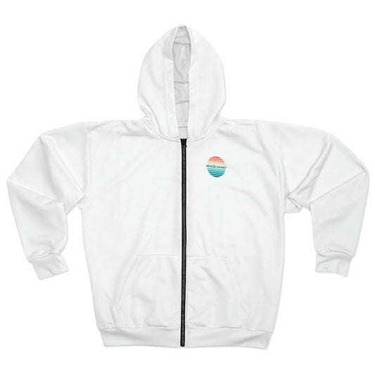 Space Coast Retro Unisex Zip Hoodie