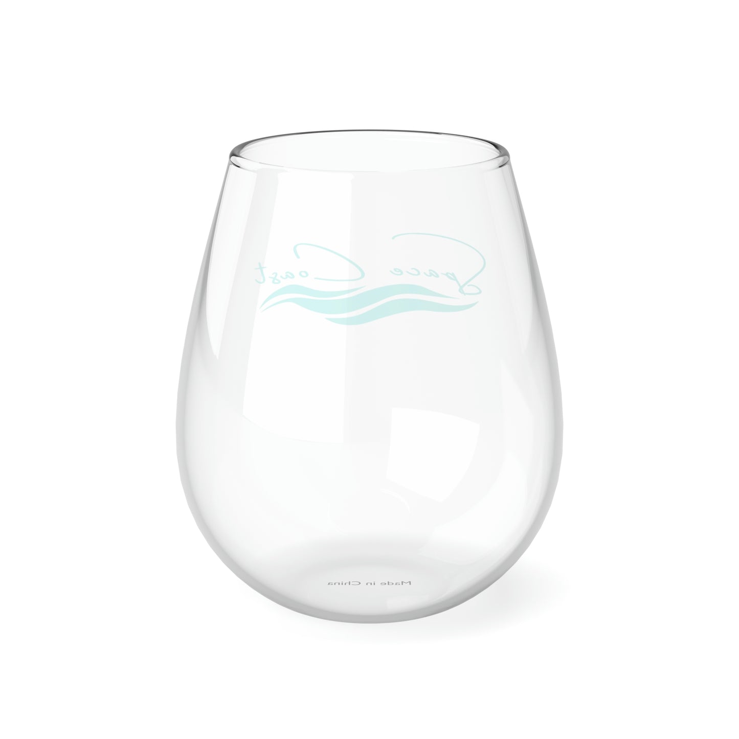 Space Coast Brands Teal Stemless Wine Glass, 11.75oz