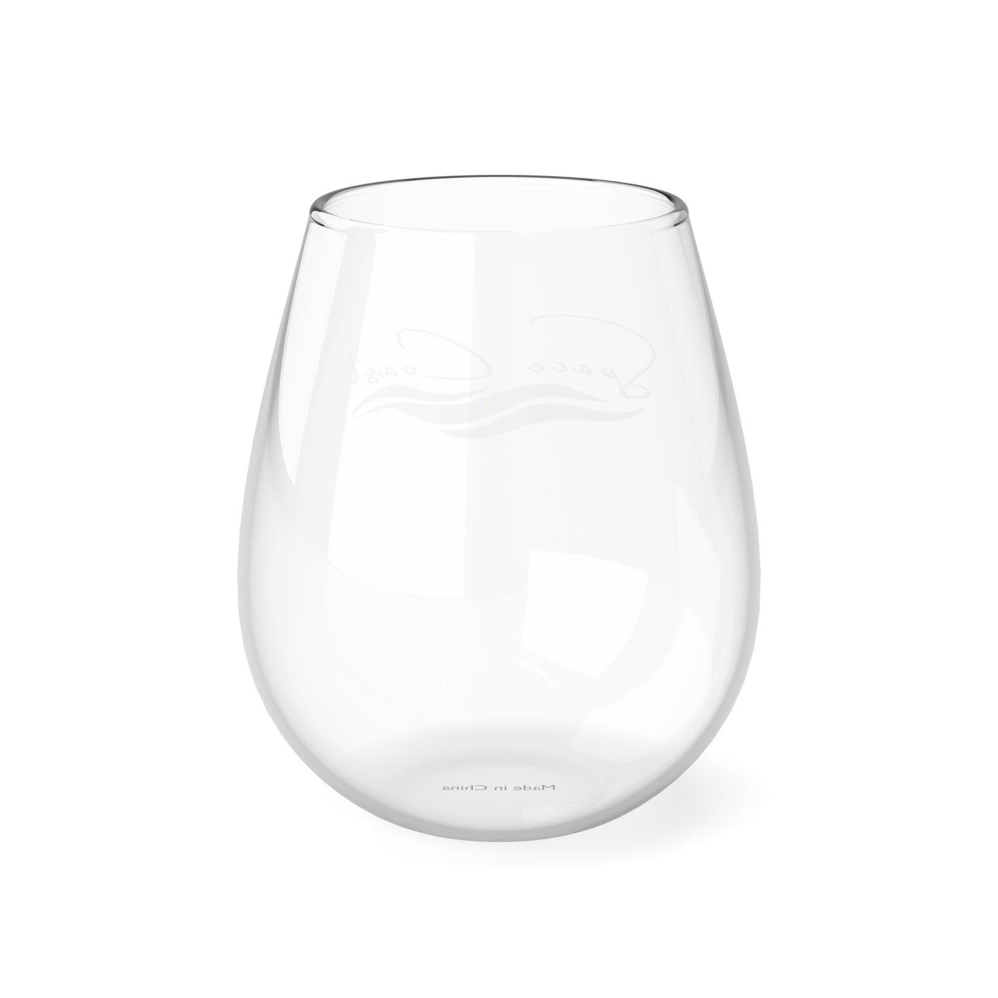 Space Coast Brands White Stemless Wine Glass, 11.75oz