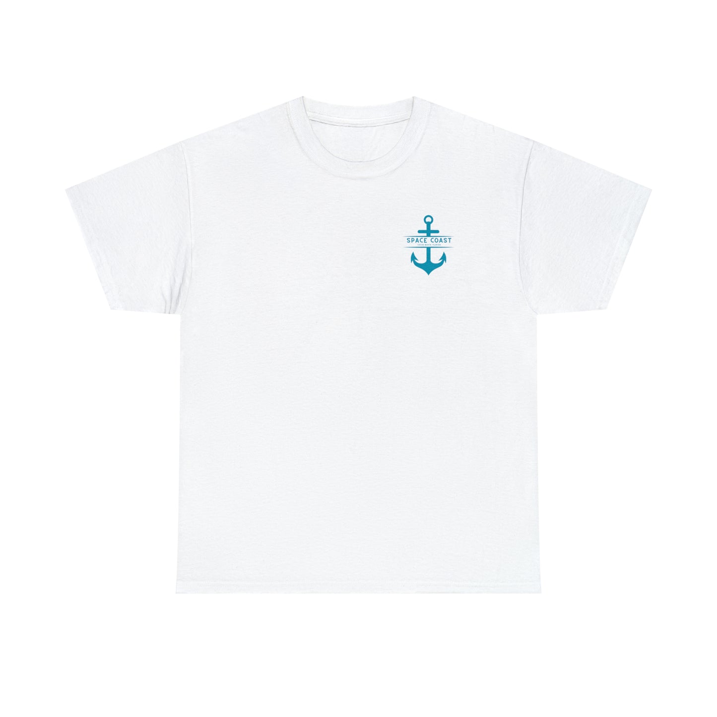 Space Coast Cocoa Beach Anchor Unisex Heavy Cotton Tee