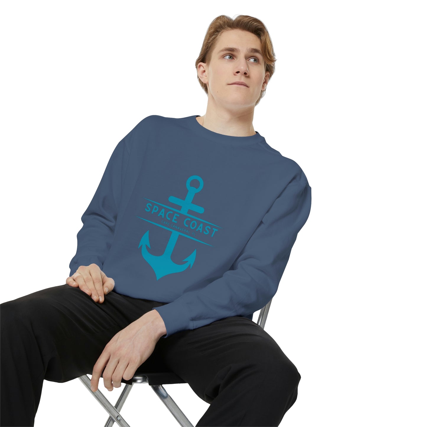 Cape Canaveral Anchor Unisex Garment-Dyed Sweatshirt