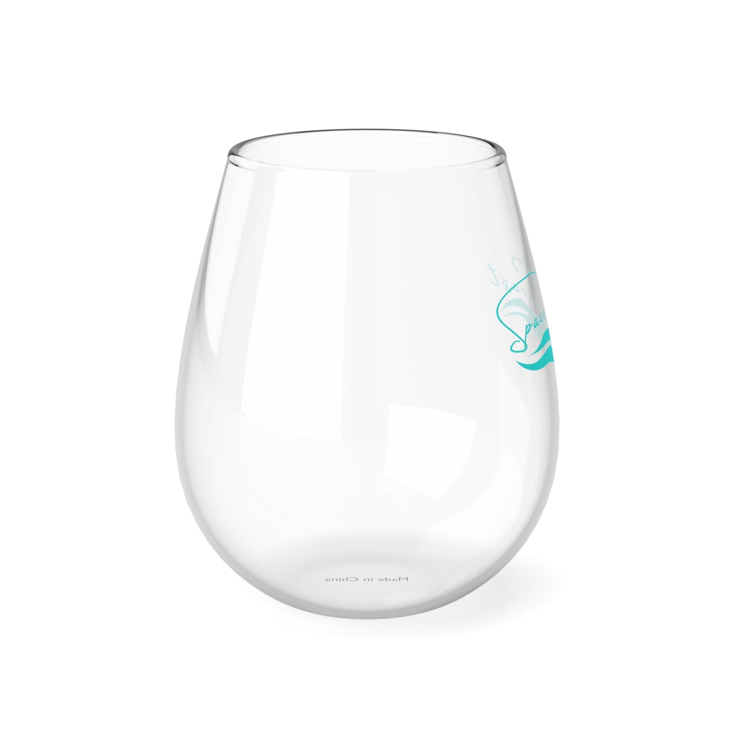 Space Coast Brands Teal Stemless Wine Glass, 11.75oz