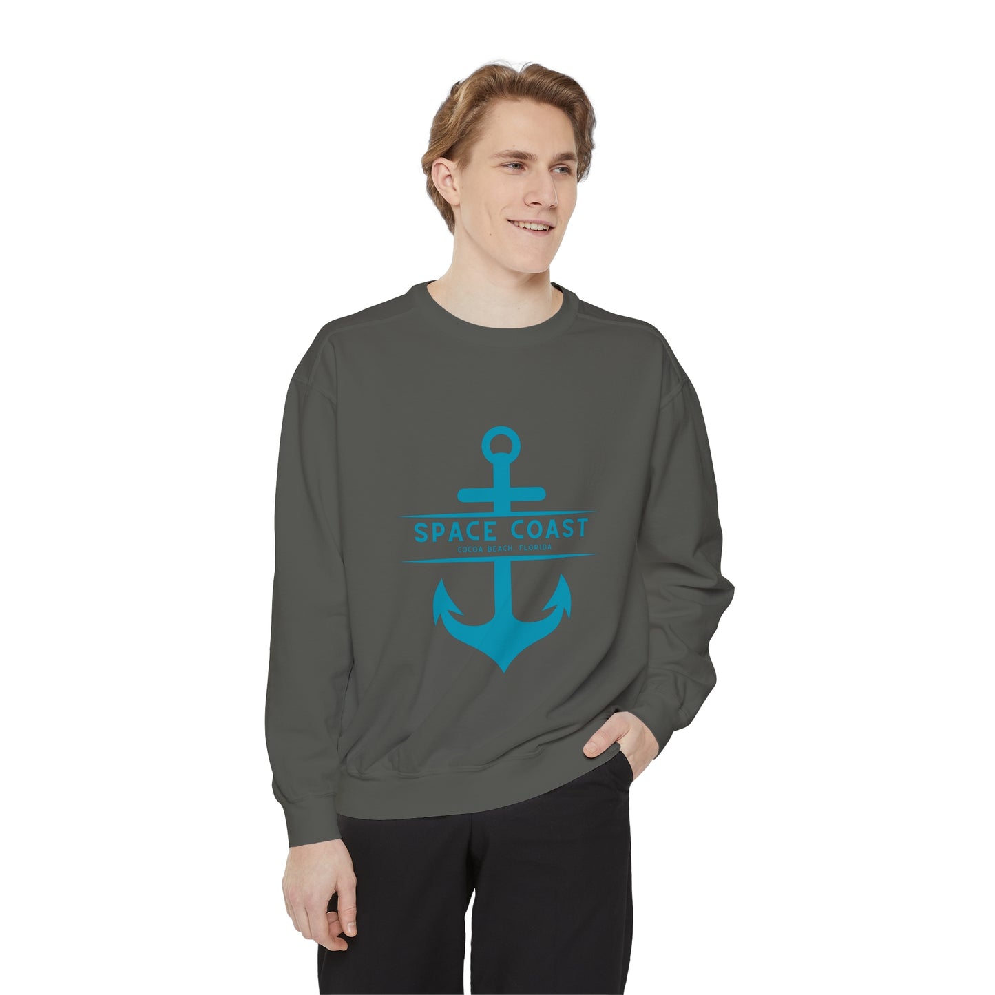 Cocoa Beach Anchor Unisex Garment-Dyed Sweatshirt