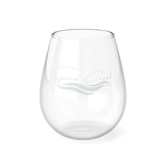 Space Coast Brands White Stemless Wine Glass, 11.75oz