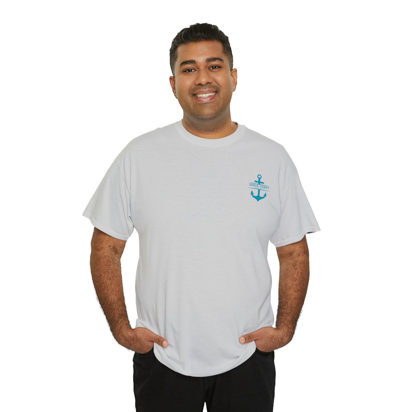 Space Coast Cape Canaveral Anchor Unisex Heavy Cotton Tee