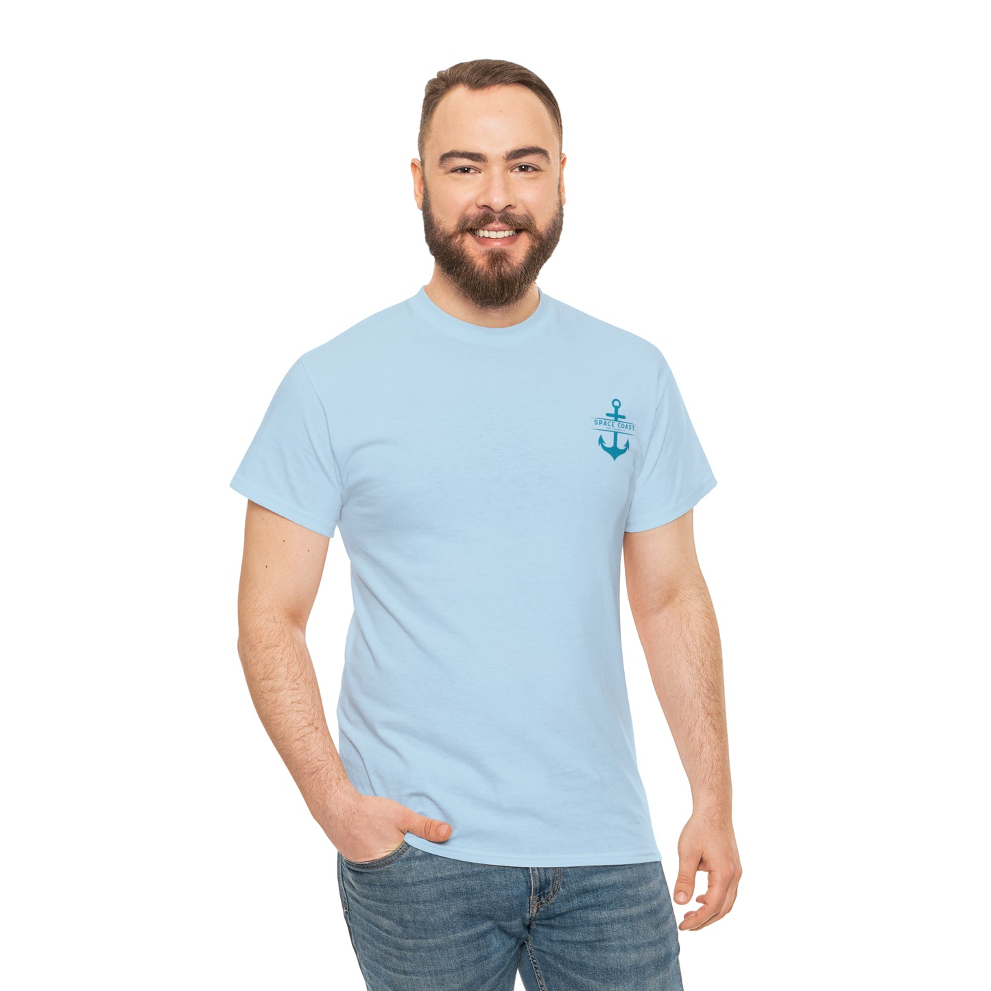 Space Coast Cape Canaveral Anchor Unisex Heavy Cotton Tee