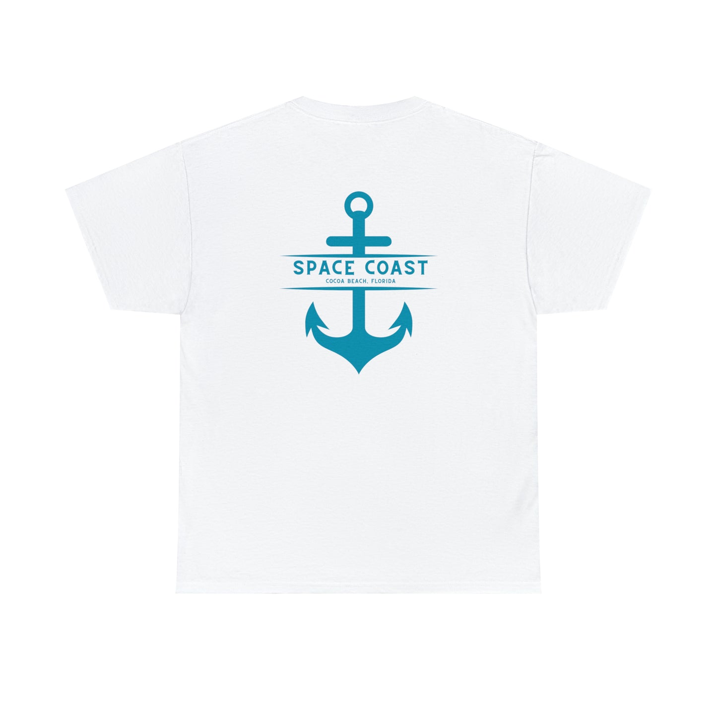 Space Coast Cocoa Beach Anchor Unisex Heavy Cotton Tee