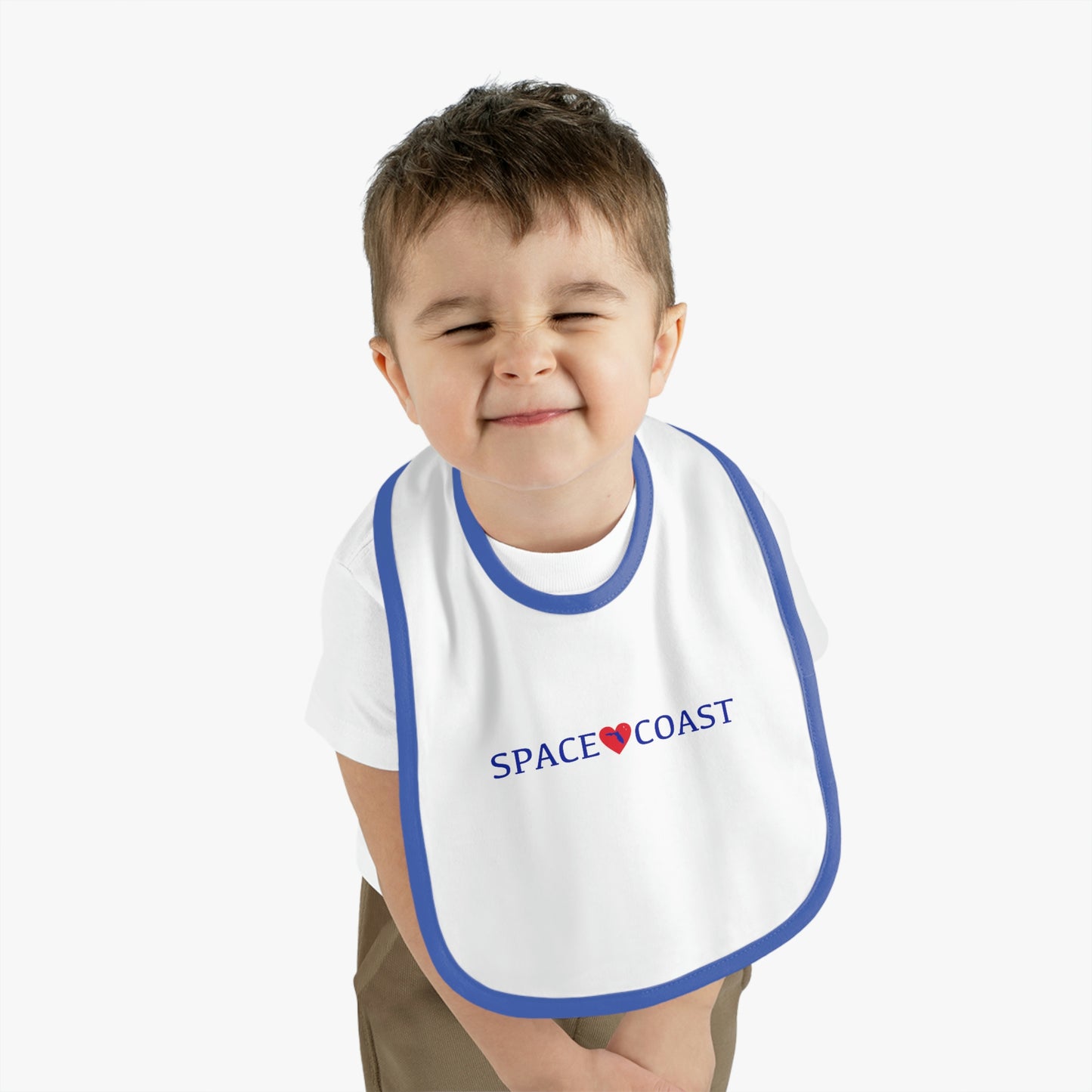 Baby Contrast Trim Jersey Bib