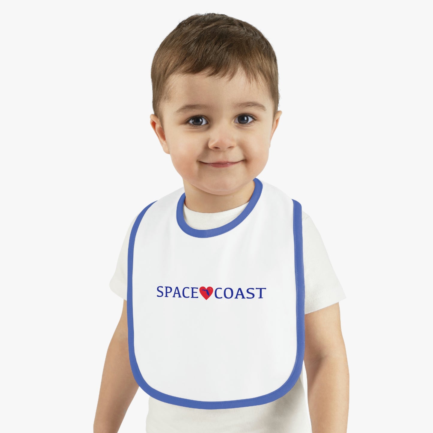 Baby Contrast Trim Jersey Bib