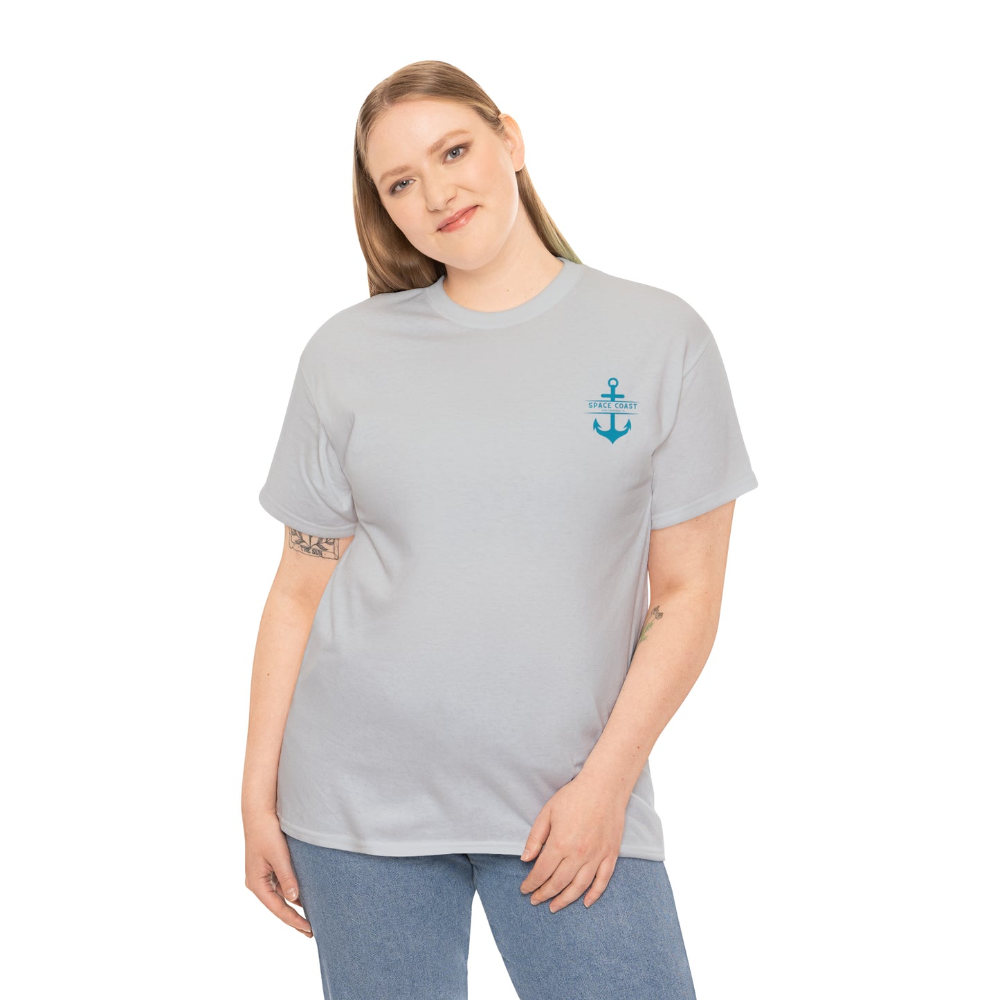 Space Coast Cape Canaveral Anchor Unisex Heavy Cotton Tee