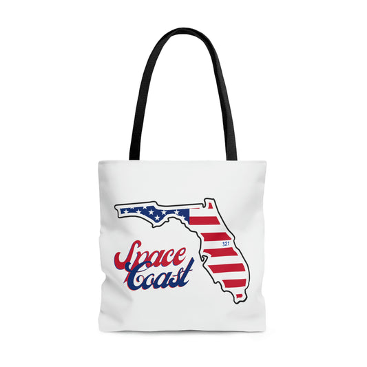 Space Coast AOP Tote Bag