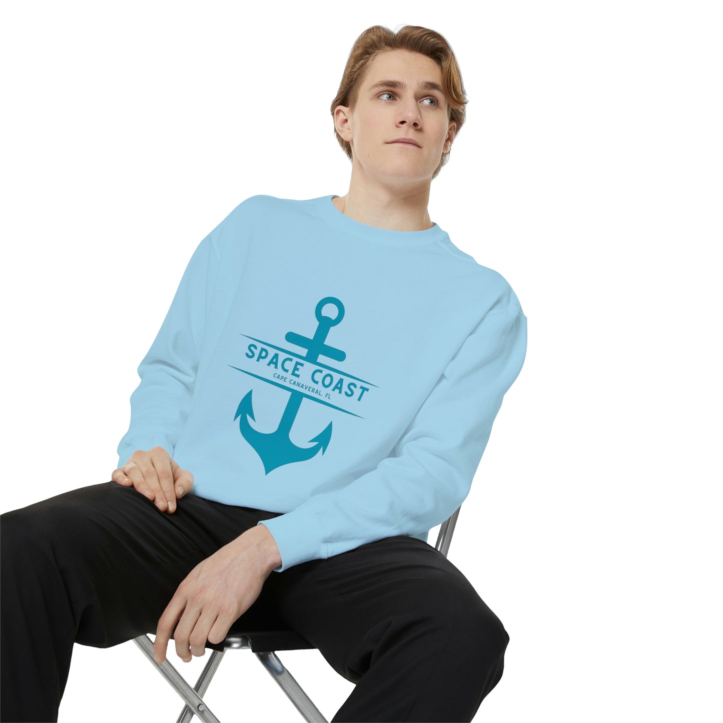 Cape Canaveral Anchor Unisex Garment-Dyed Sweatshirt