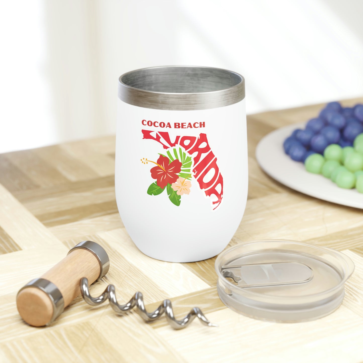 Cocoa Beach Chill Wine Tumbler